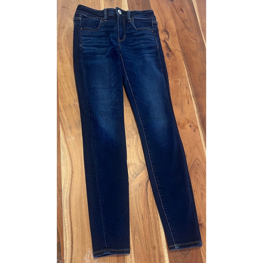 American Eagle Next Level Stretch Jeggings Dark Wash Skinny Jeans Size 2 Regular
